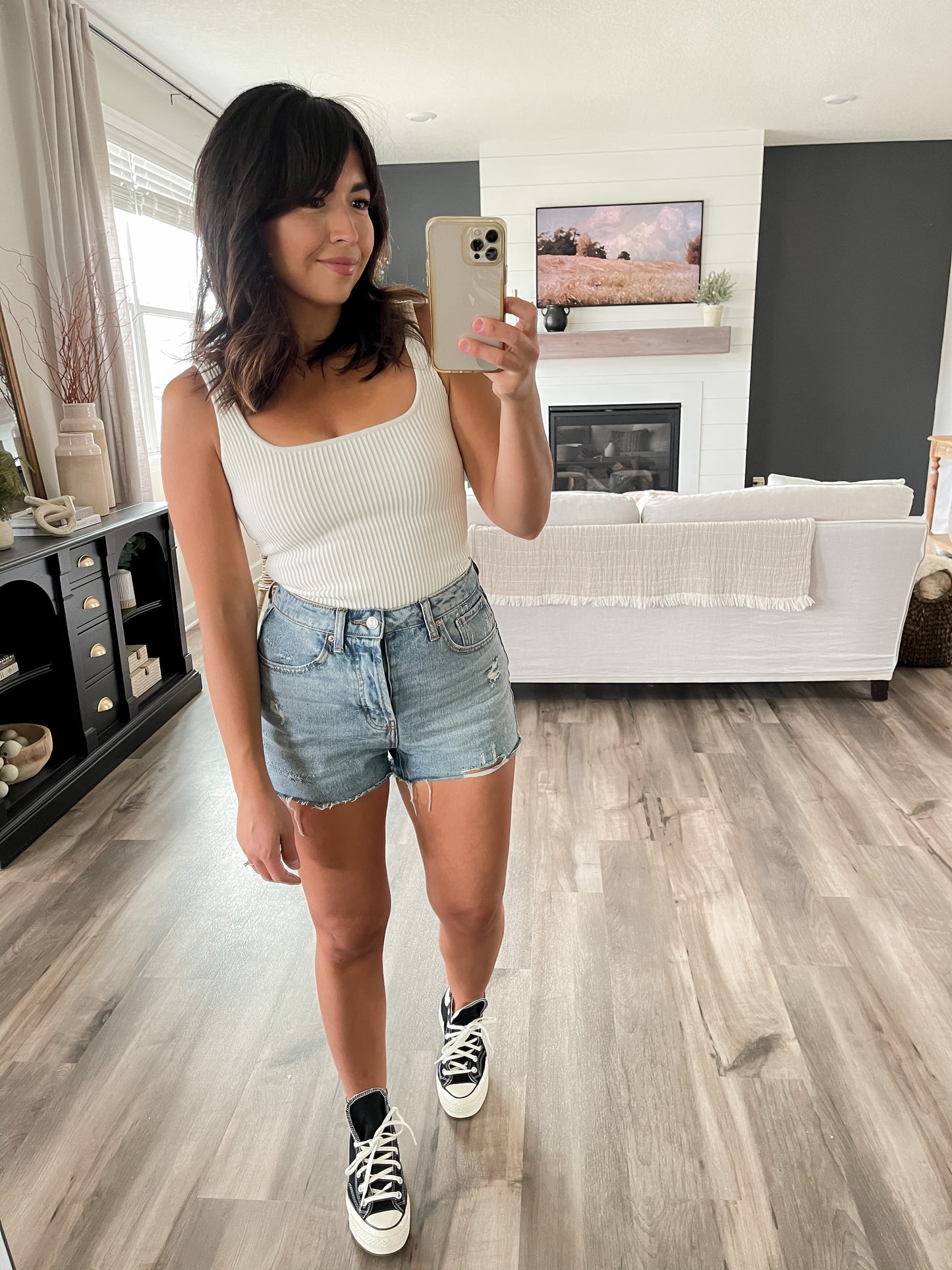 Essential Knit Tank Ivory