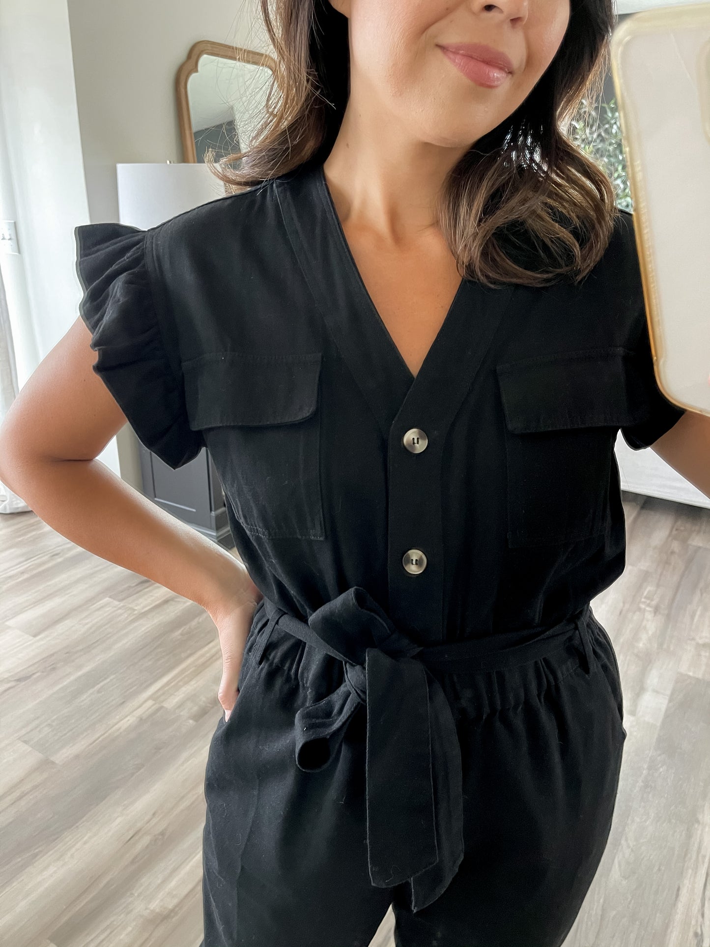 Vivian Ruffle Jumpsuit - FINAL SALE