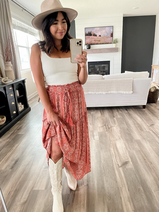 Paisley Maxi Skirt - FINAL SALE