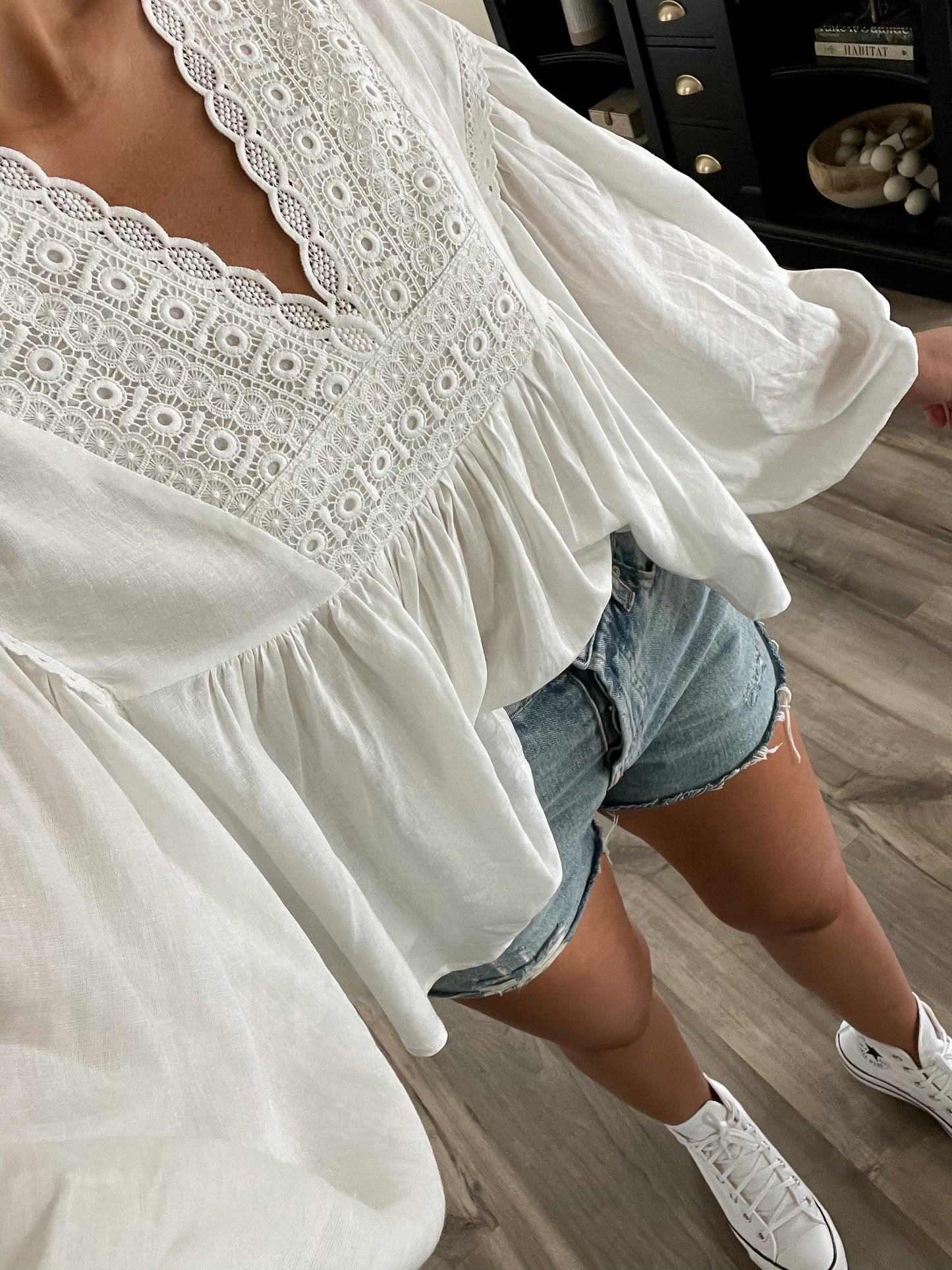 Breezy Afternoon Linen Blouse - FINAL SALE