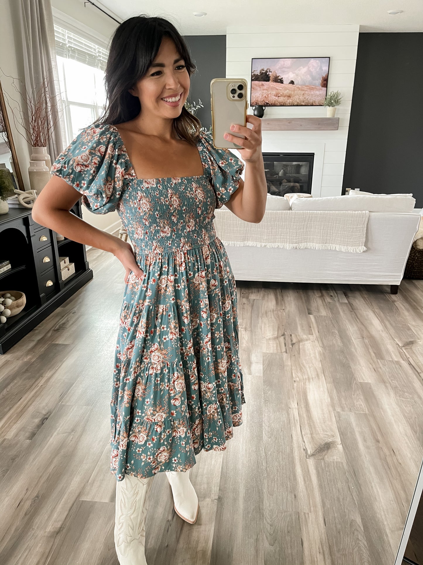 Lola Floral Midi Dress - FINAL SALE