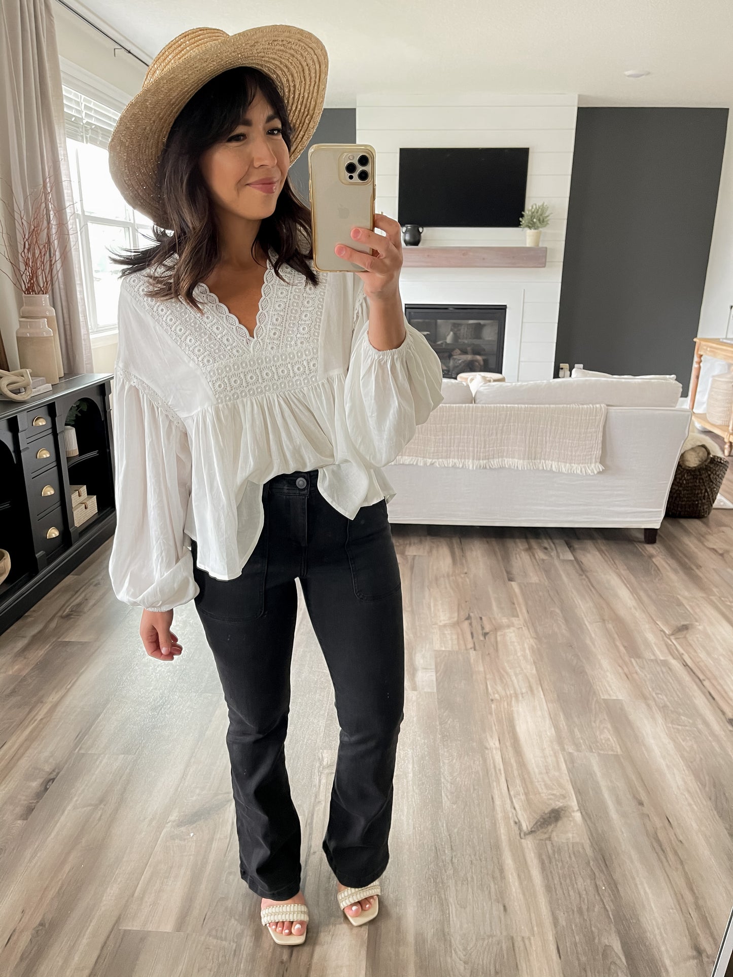 Breezy Afternoon Linen Blouse - FINAL SALE