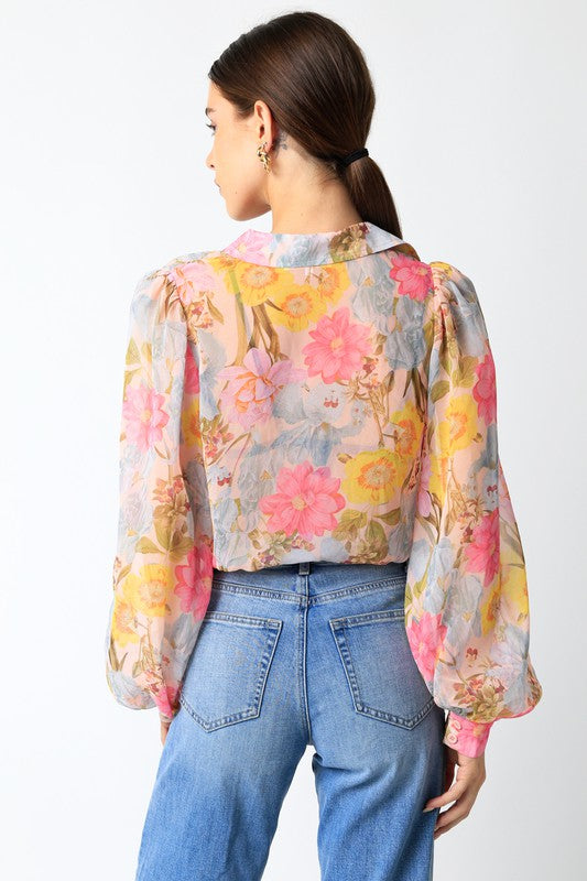 Secret Garden Floral Blouse - FINAL SALE