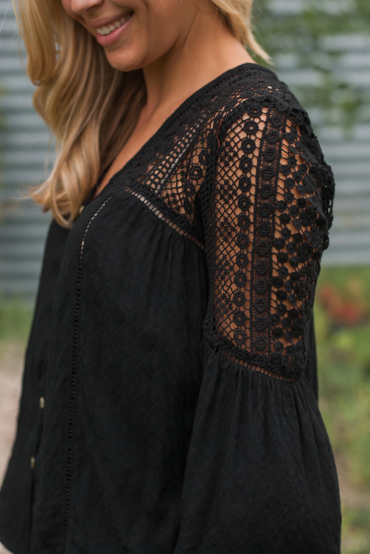 Presley Lace Top in Black