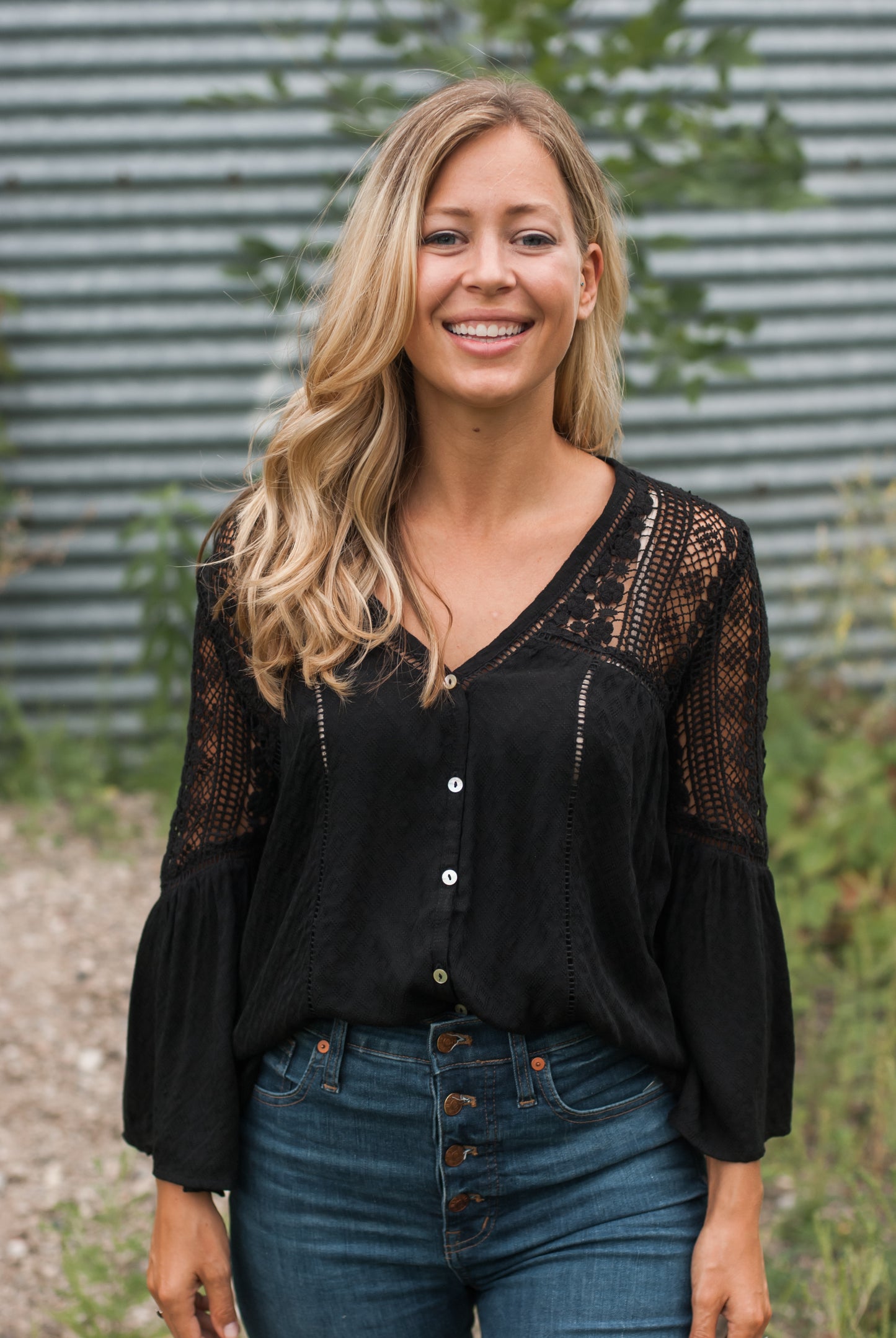 Presley Lace Top in Black