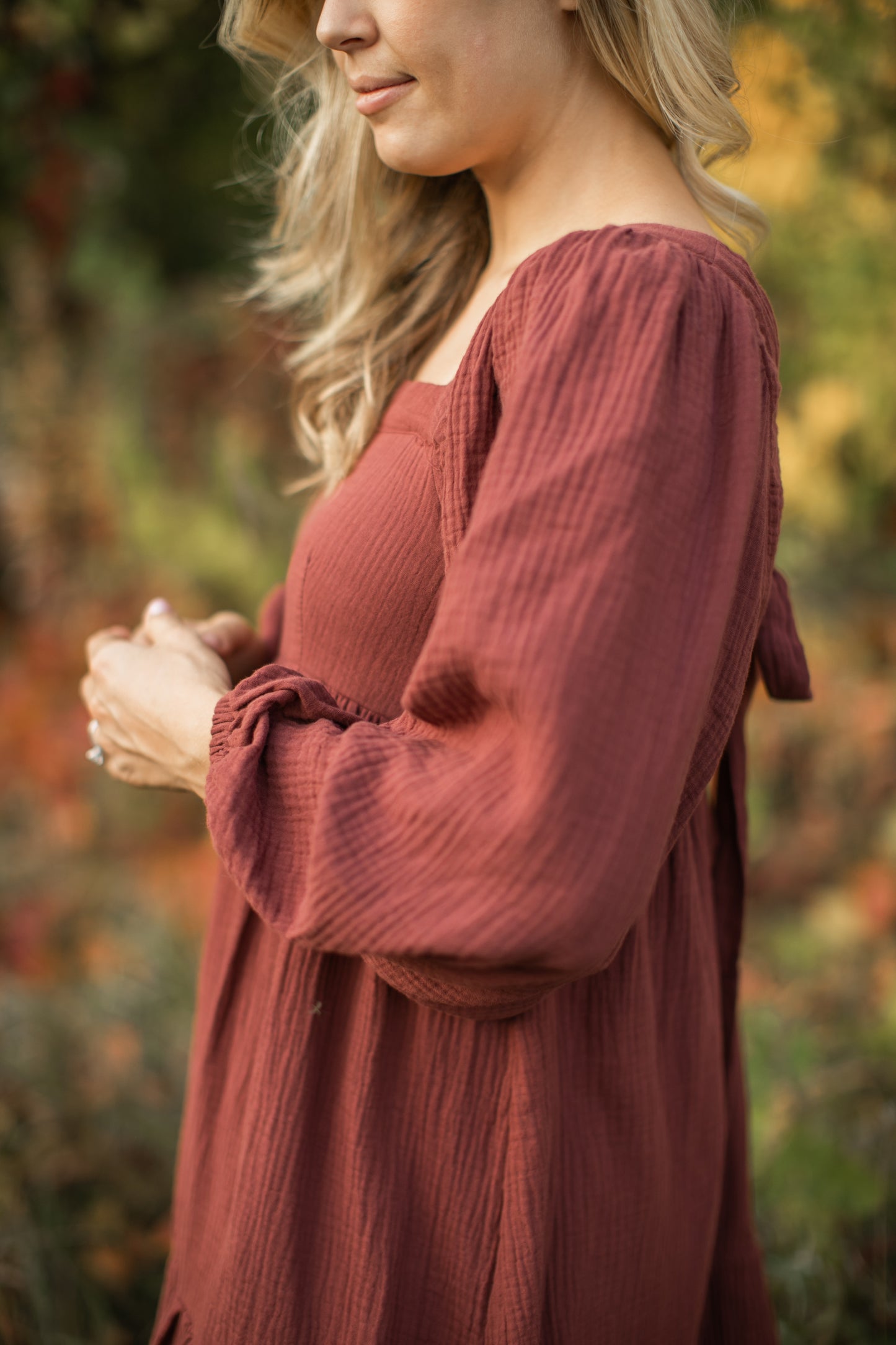 Zuri Babydoll in Terracotta - FINAL SALE