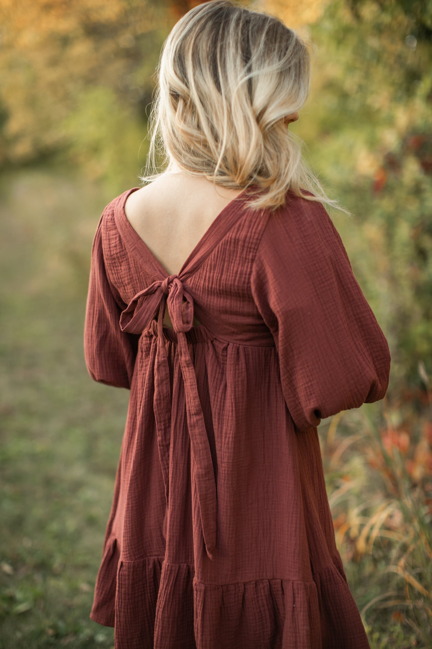 Zuri Babydoll in Terracotta - FINAL SALE