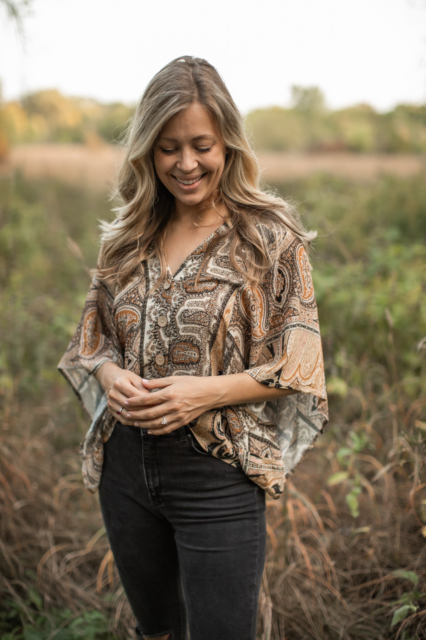 Naima Button Up Blouse - FINAL SALE