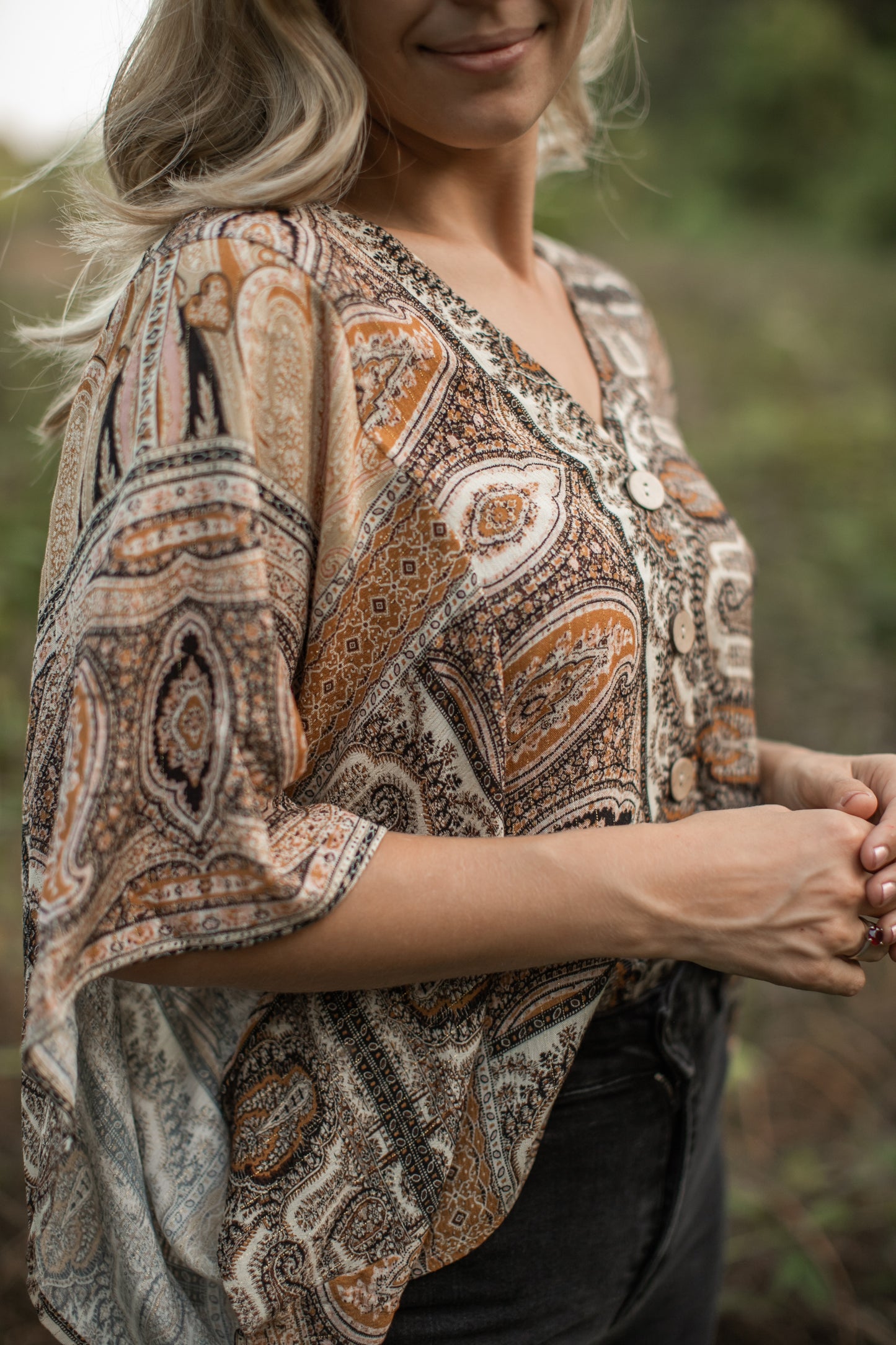 Naima Button Up Blouse - FINAL SALE