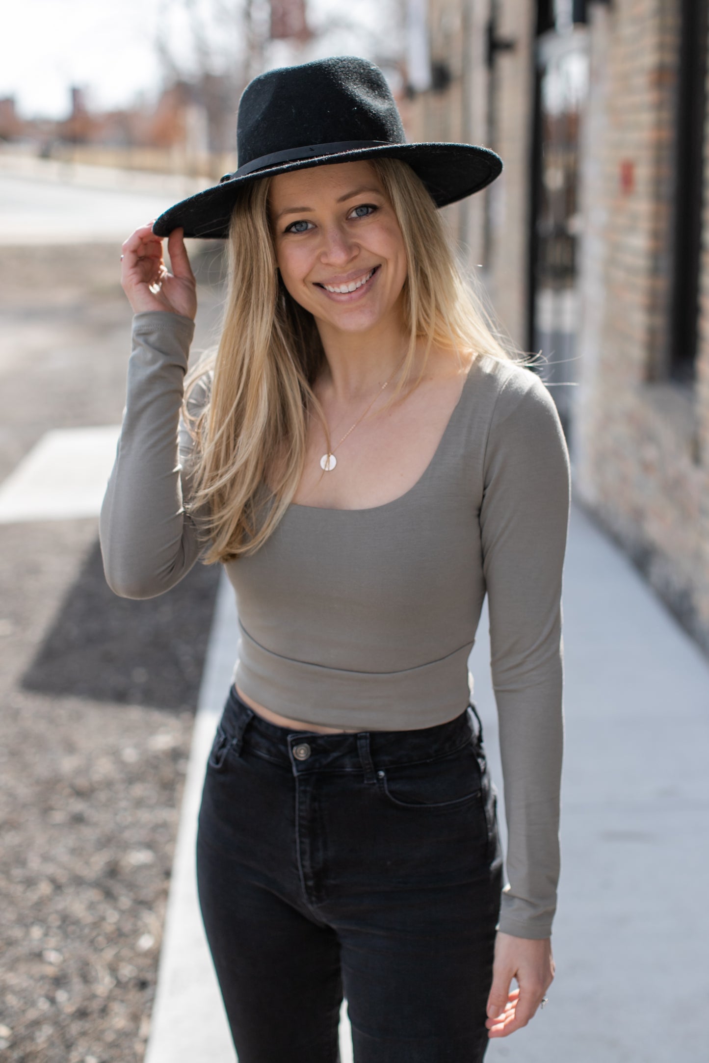 Everyday Modal Crop Top // Oak