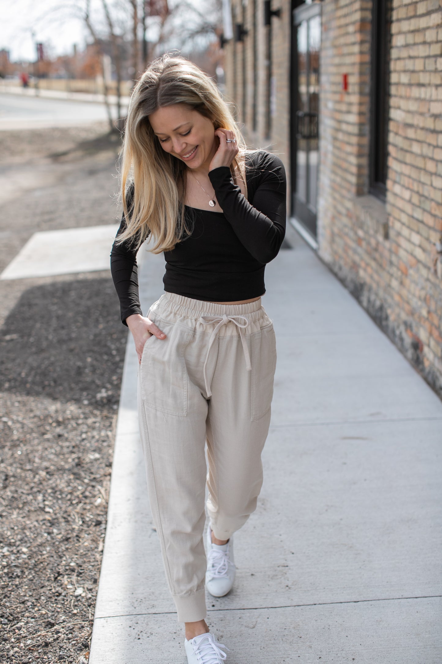 Everyday Modal Crop Top // Black