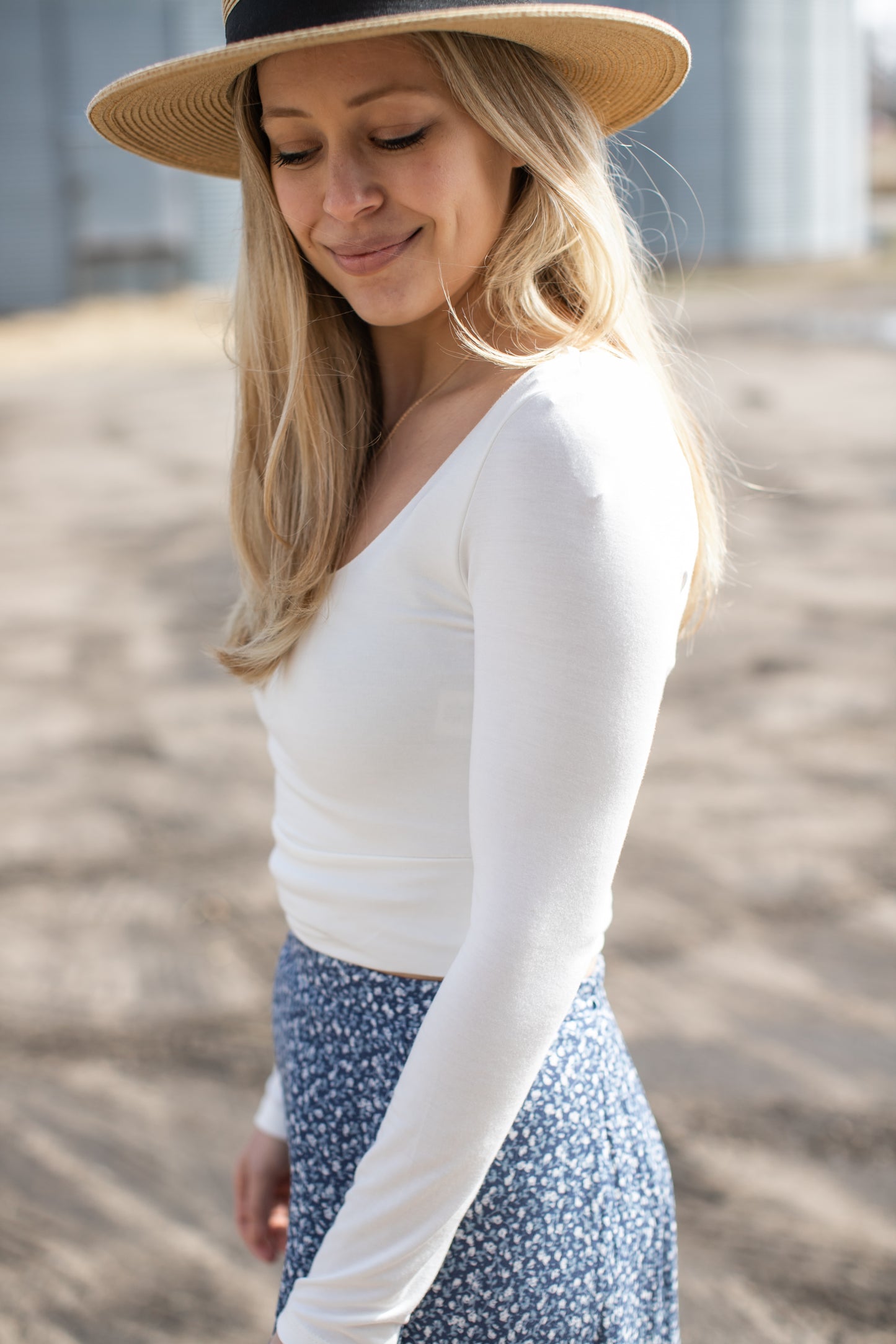 Everyday Modal Crop Top // Ivory