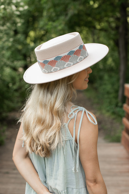 Shell Hat in Blush - FINAL SALE