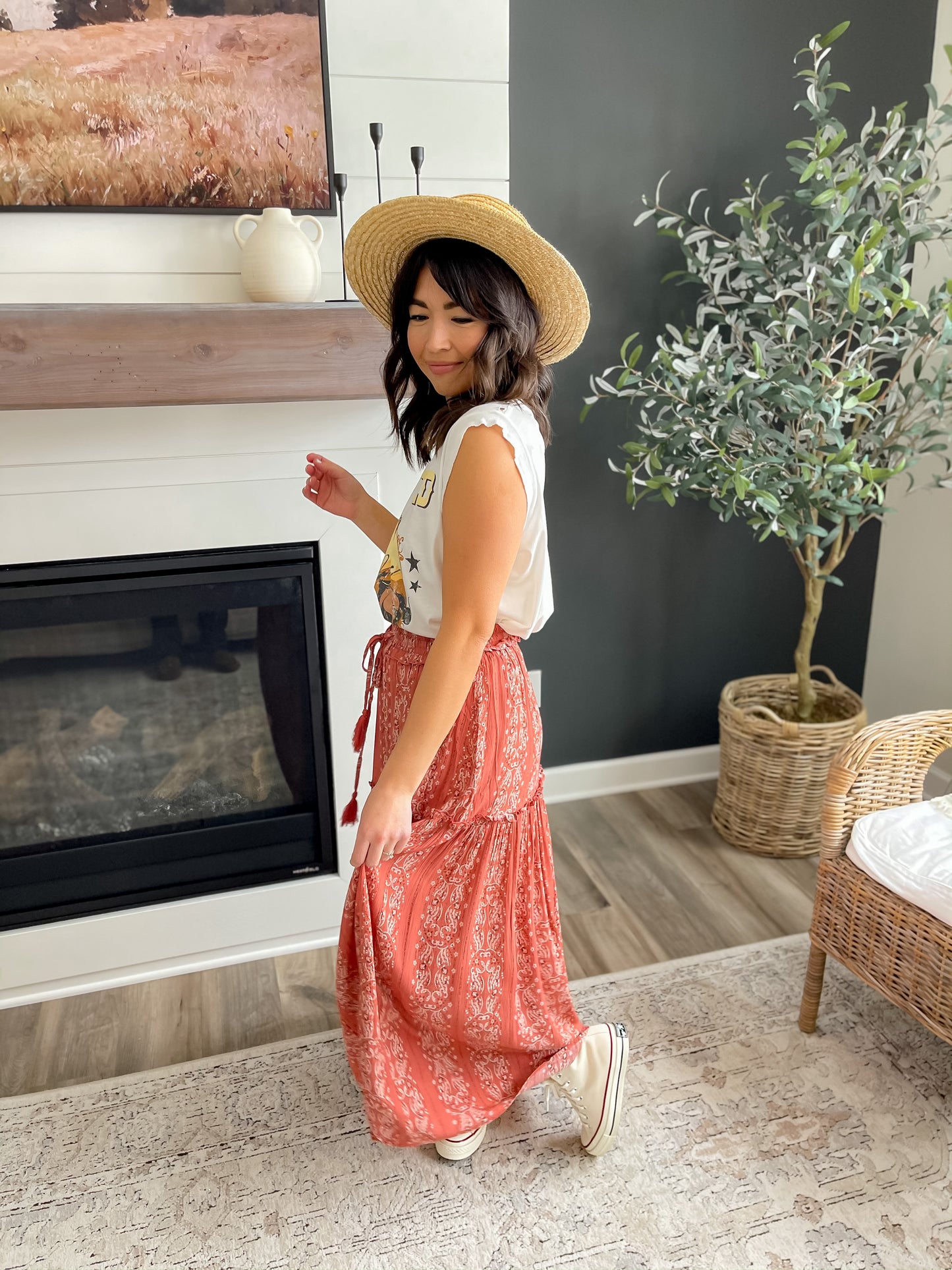 Paisley Maxi Skirt - FINAL SALE