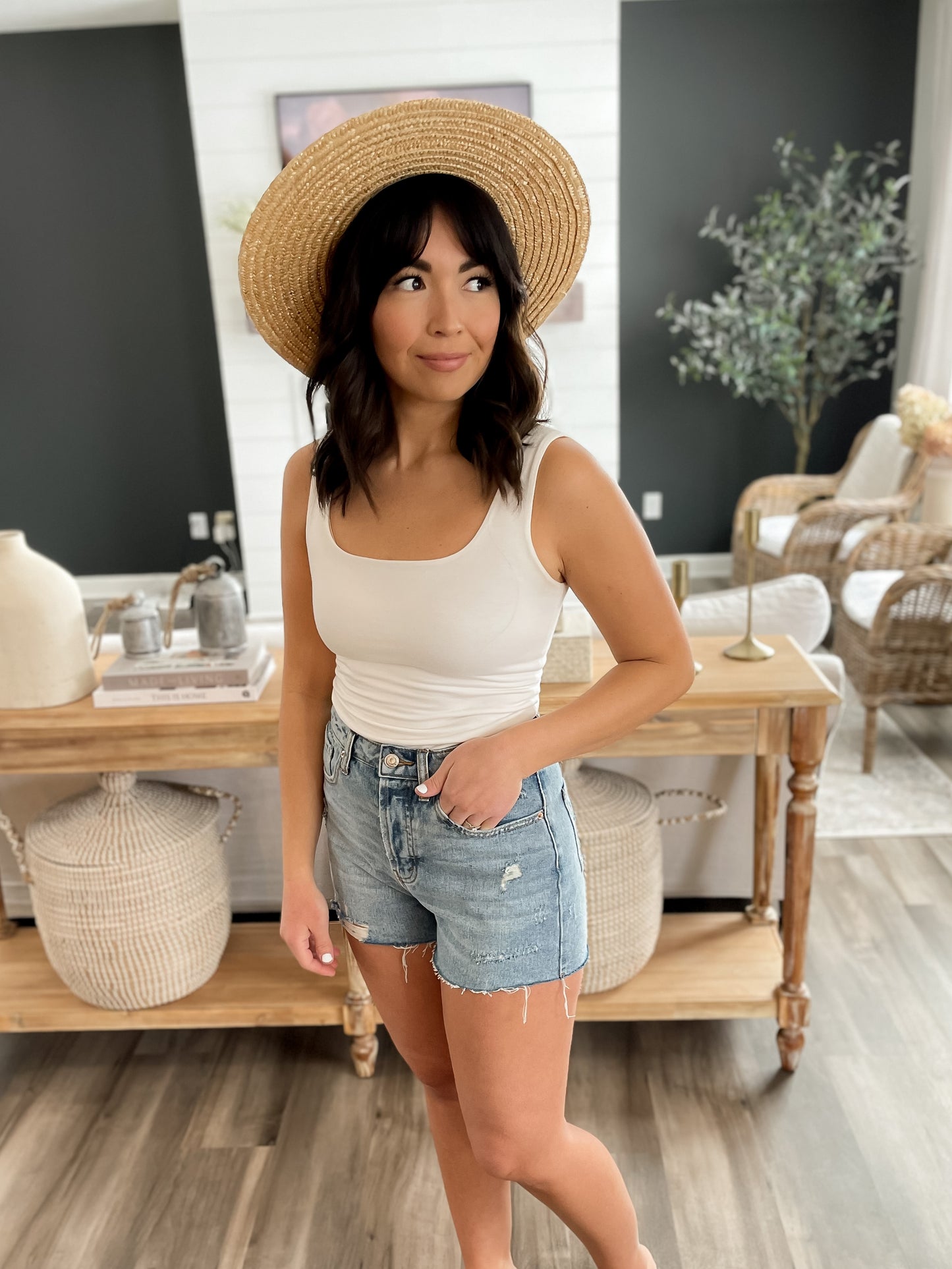 Everyday Modal Tank in White ***RESTOCK