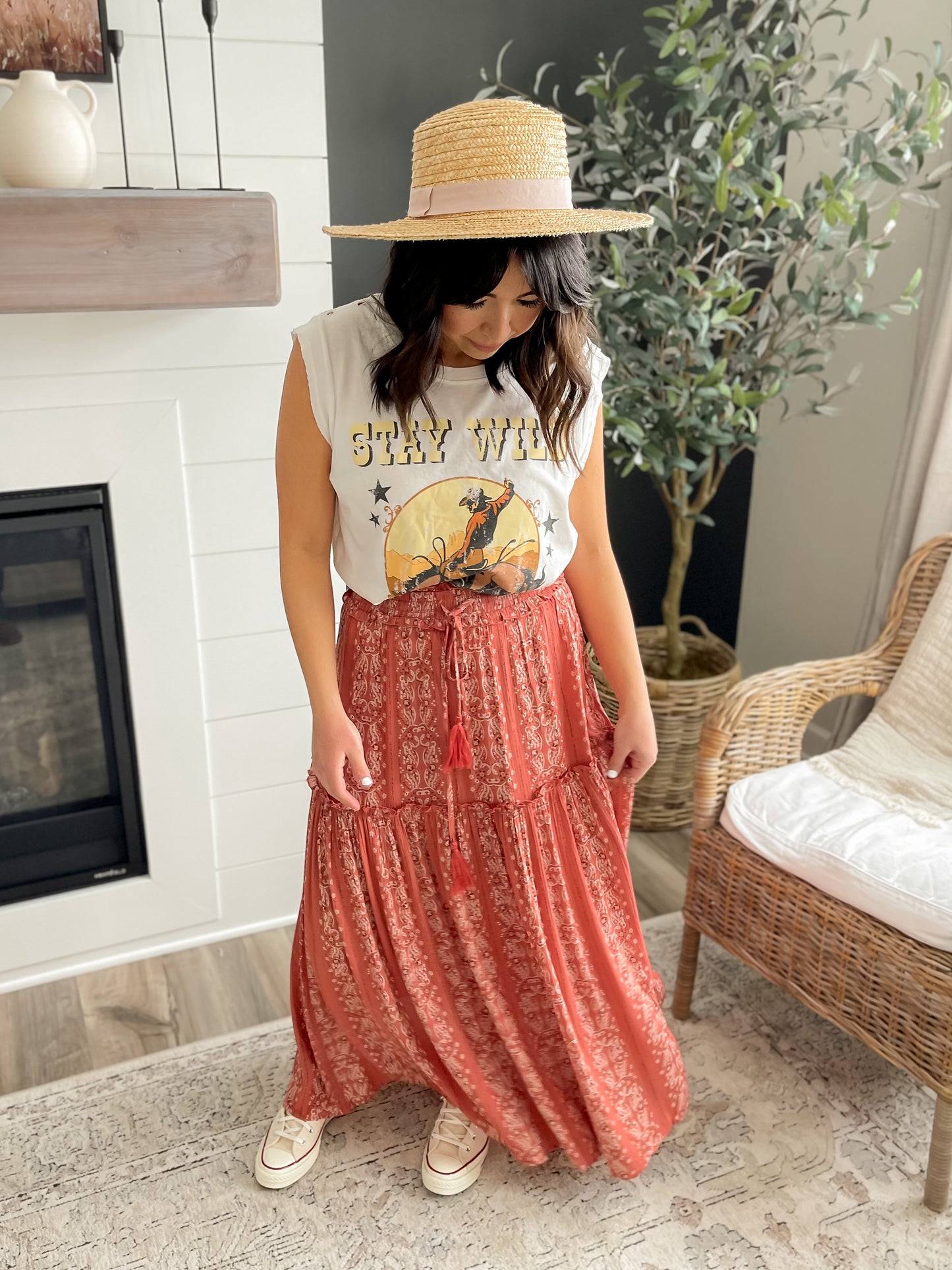 Paisley Maxi Skirt - FINAL SALE