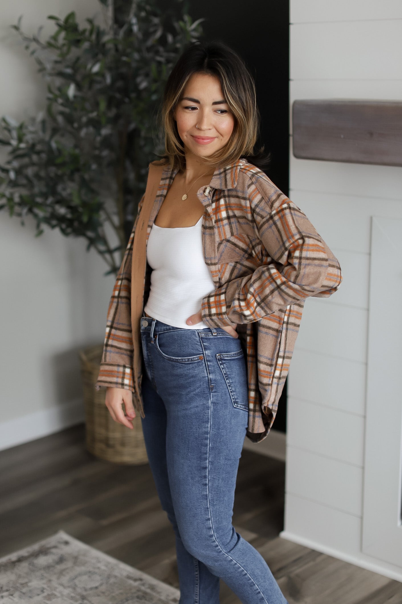 Plaid Flannel Shacket // FINAL SALE