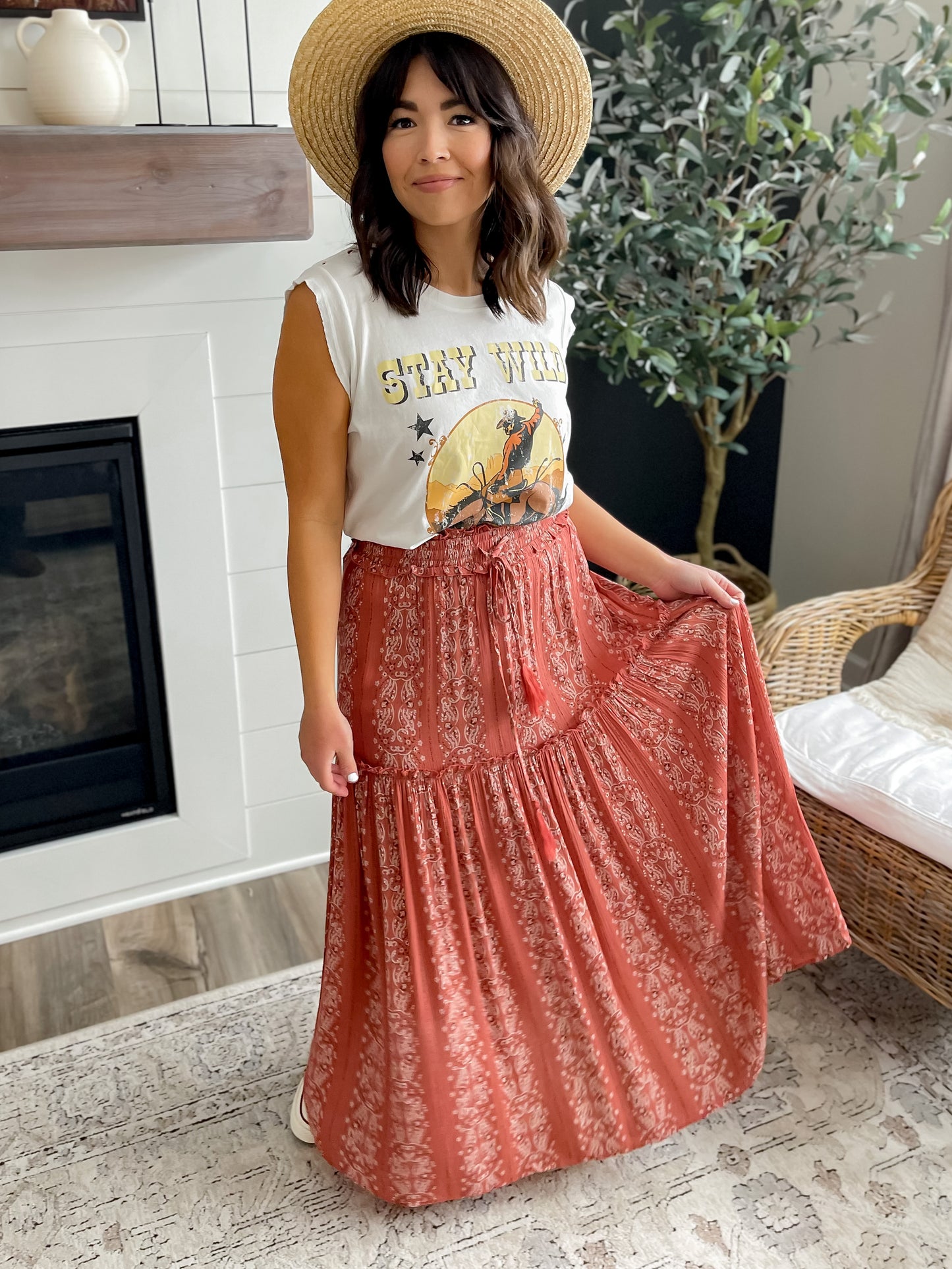 Paisley Maxi Skirt - FINAL SALE