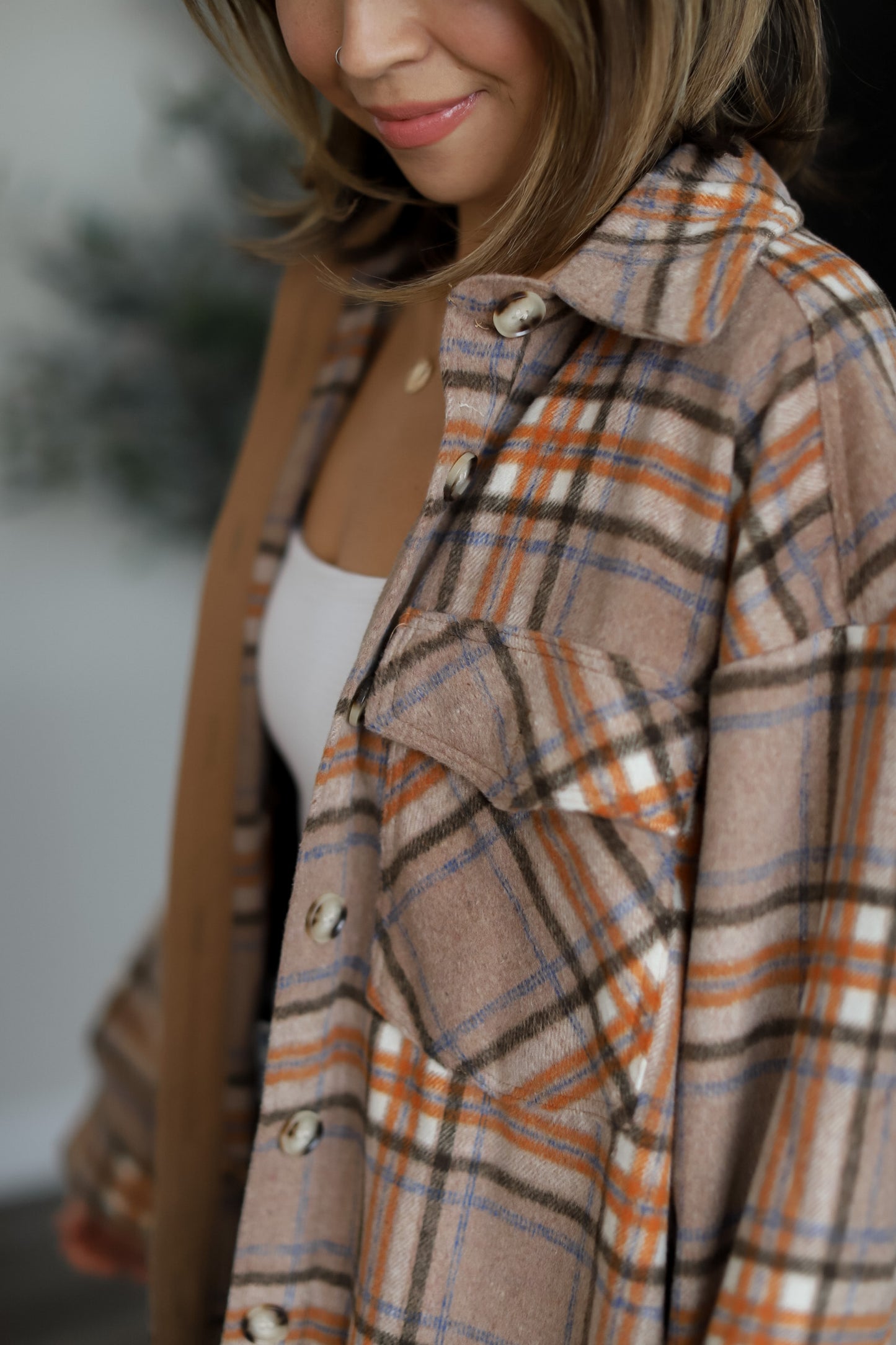 Plaid Flannel Shacket // FINAL SALE