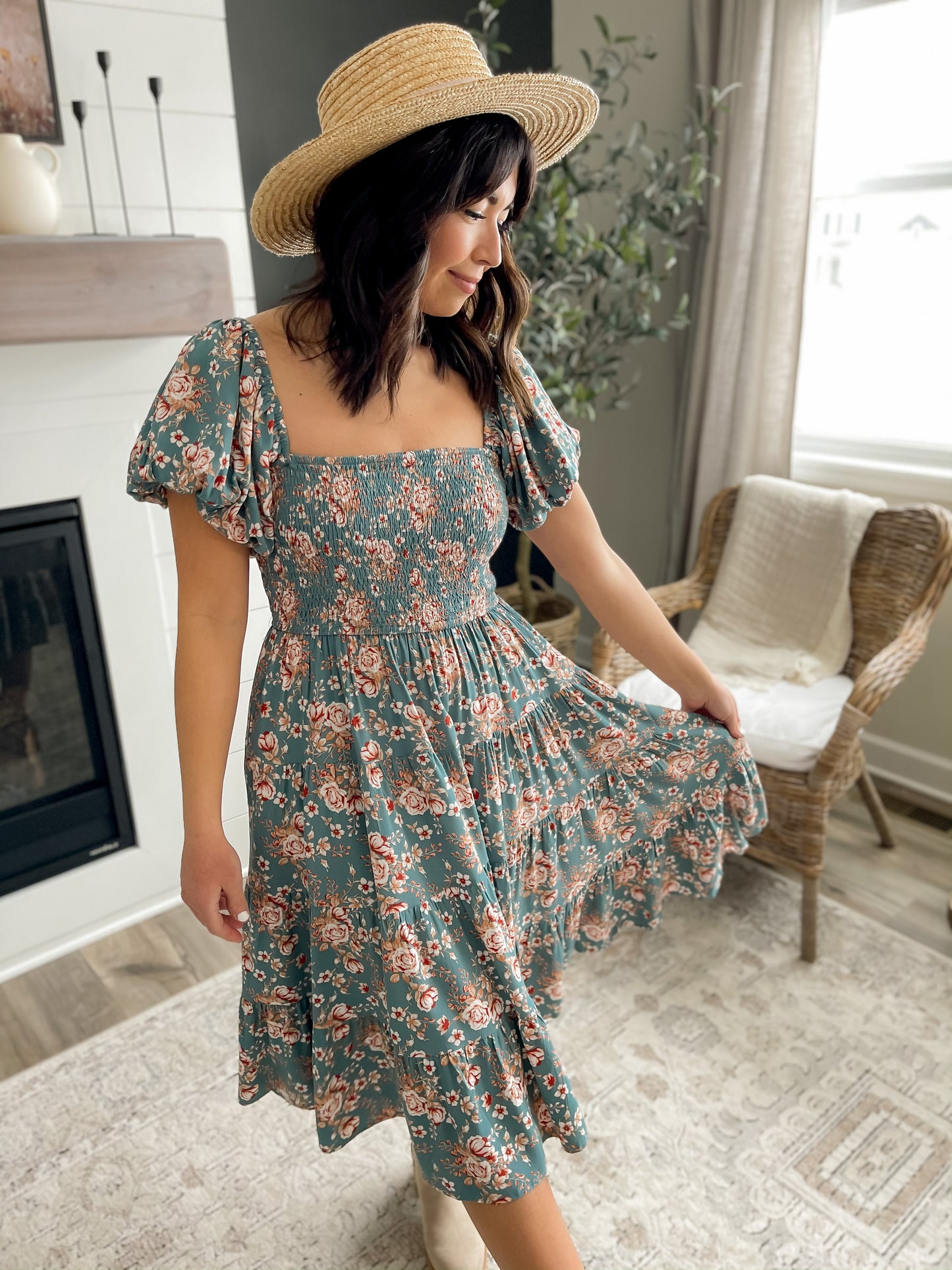 Lola Floral Midi Dress **FLASH SALE