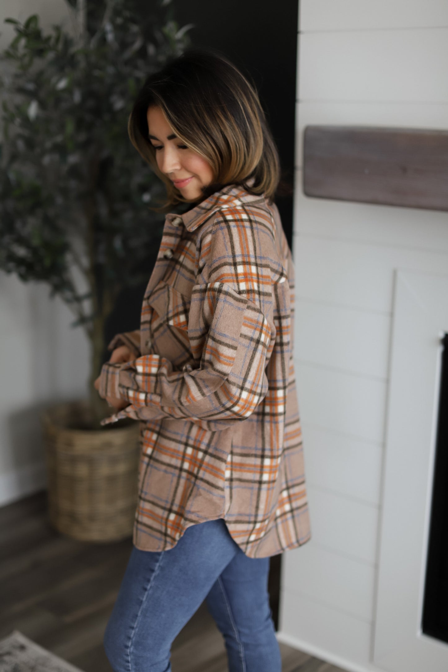 Plaid Flannel Shacket // FINAL SALE