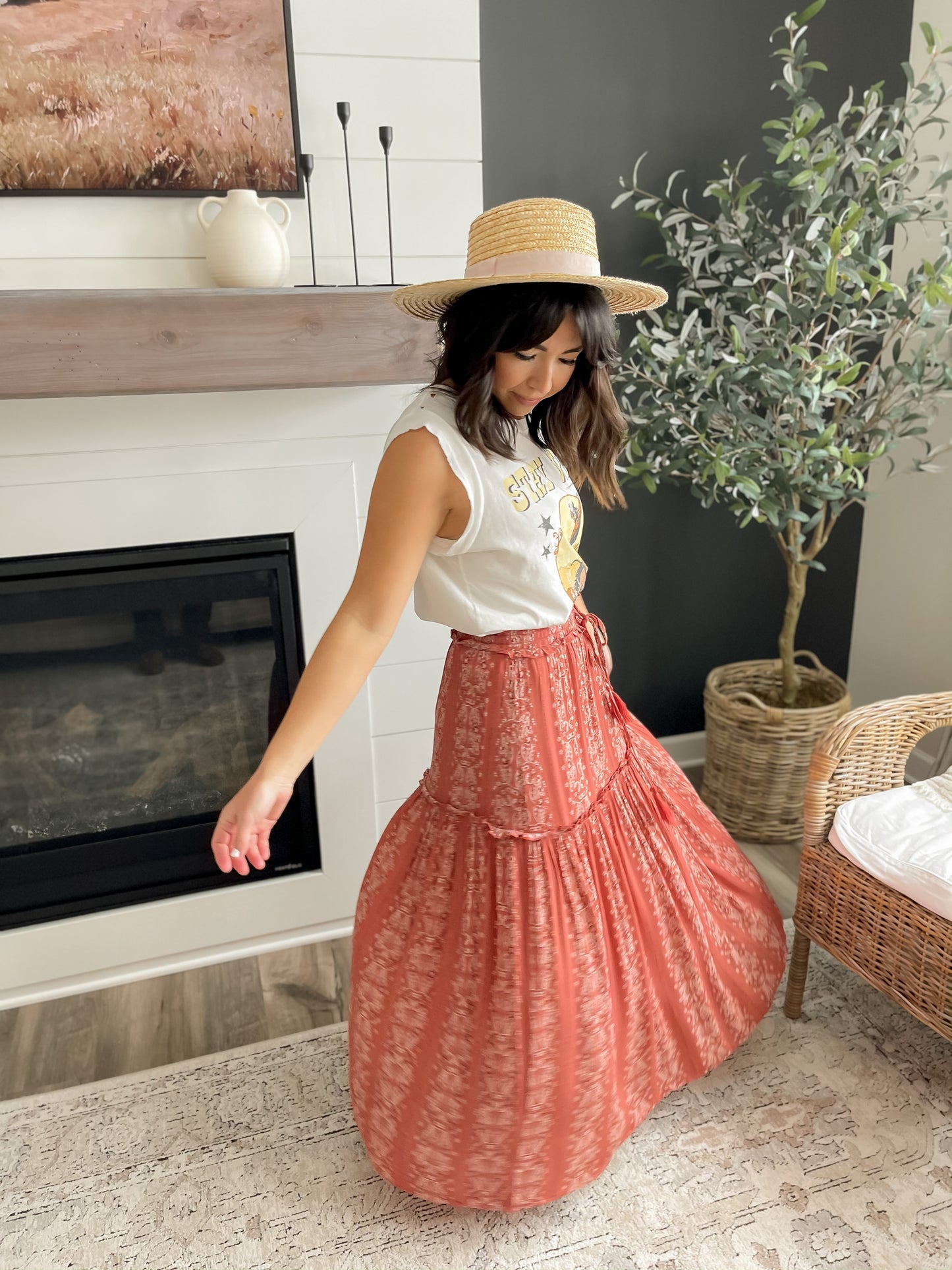 Paisley Maxi Skirt - FINAL SALE