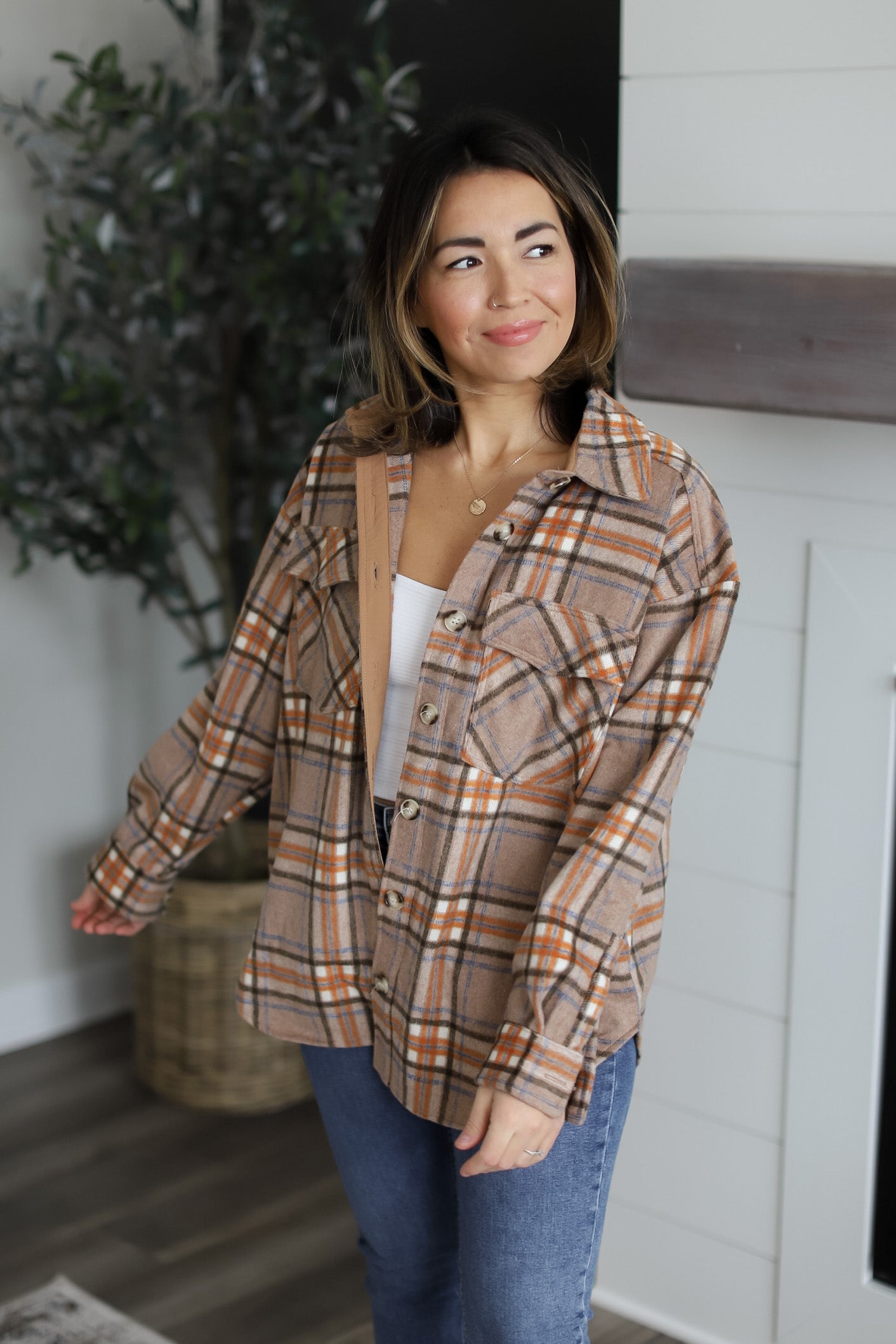 Plaid Flannel Shacket // FINAL SALE