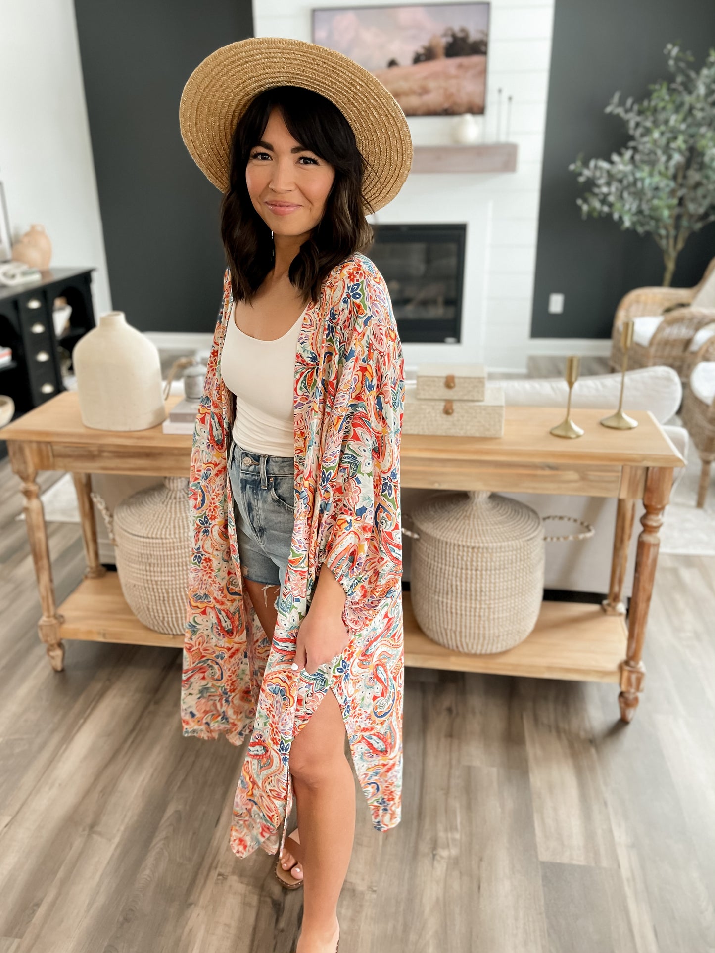 Summer Festival Bubble Sleeve Kimono - FINAL SALE