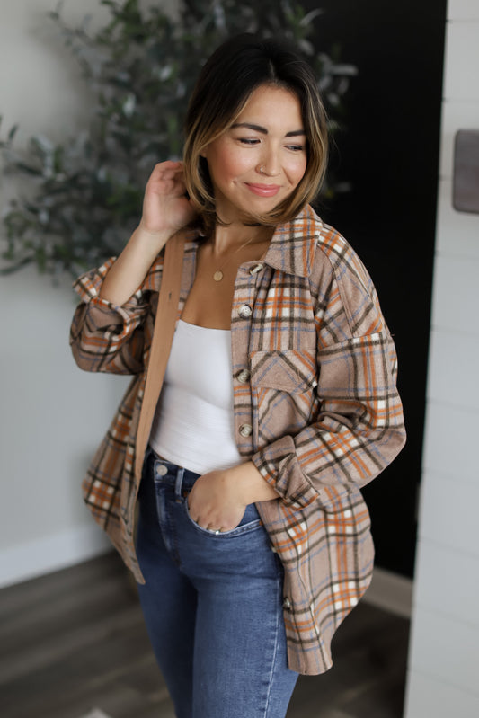 Plaid Flannel Shacket // FINAL SALE